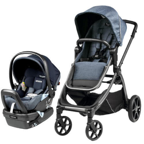 Duo stroller with car top seat