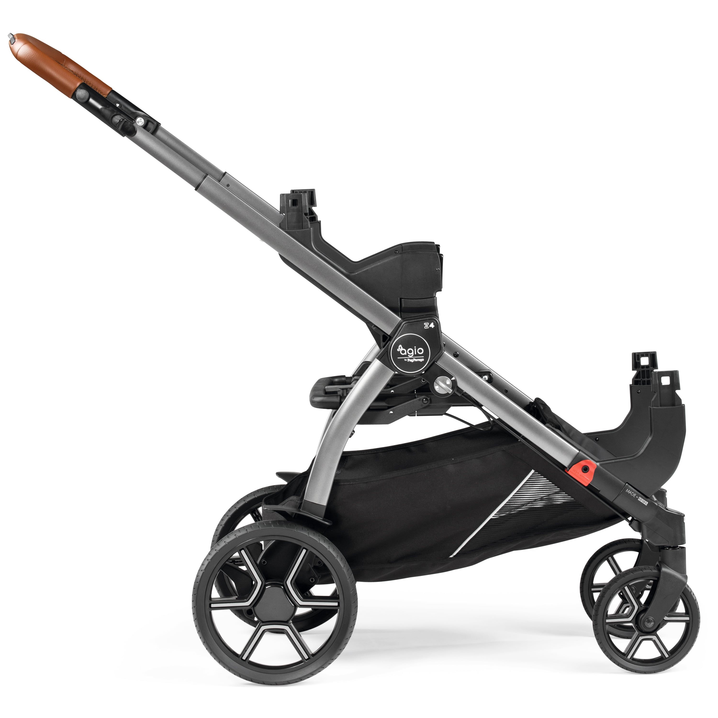 peg perego agio z4 travel system Z4 Duo Stroller + Car Seat + Double Adapter