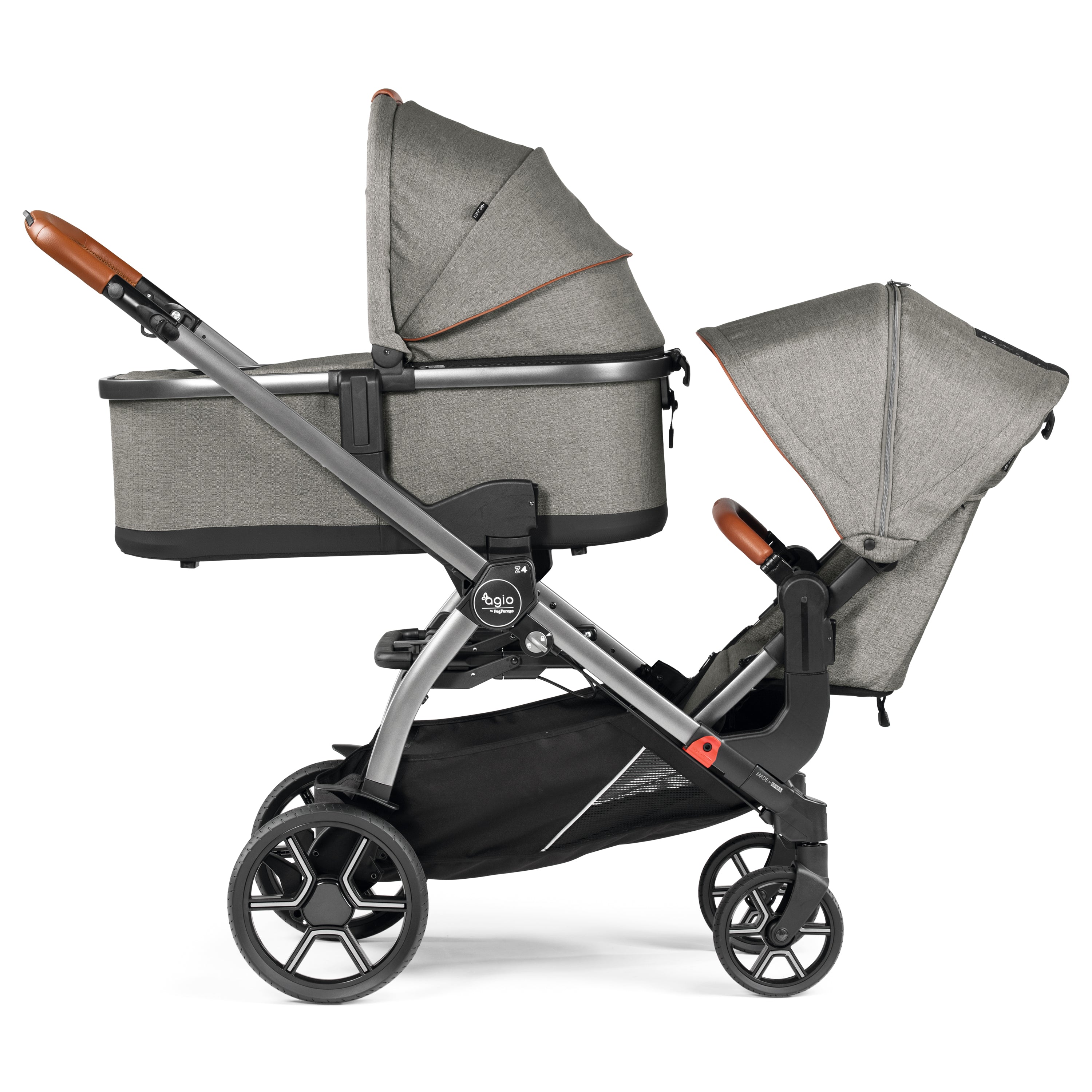 bassinet stroller double Z4 Duo Stroller + Bassinet + Double Adapter