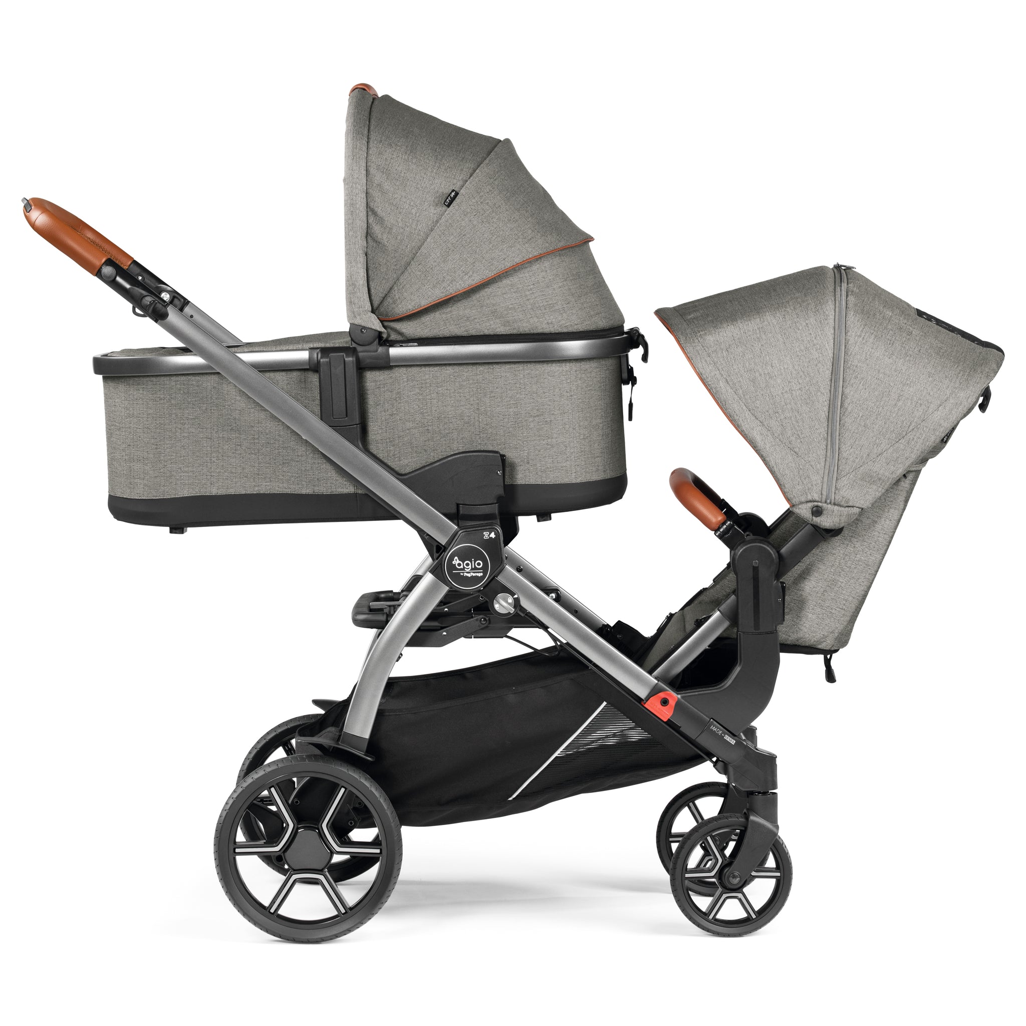 city select double stroller bassinet attachment Z4 Duo Stroller + Bassinet + Double Adapter – Agio Baby