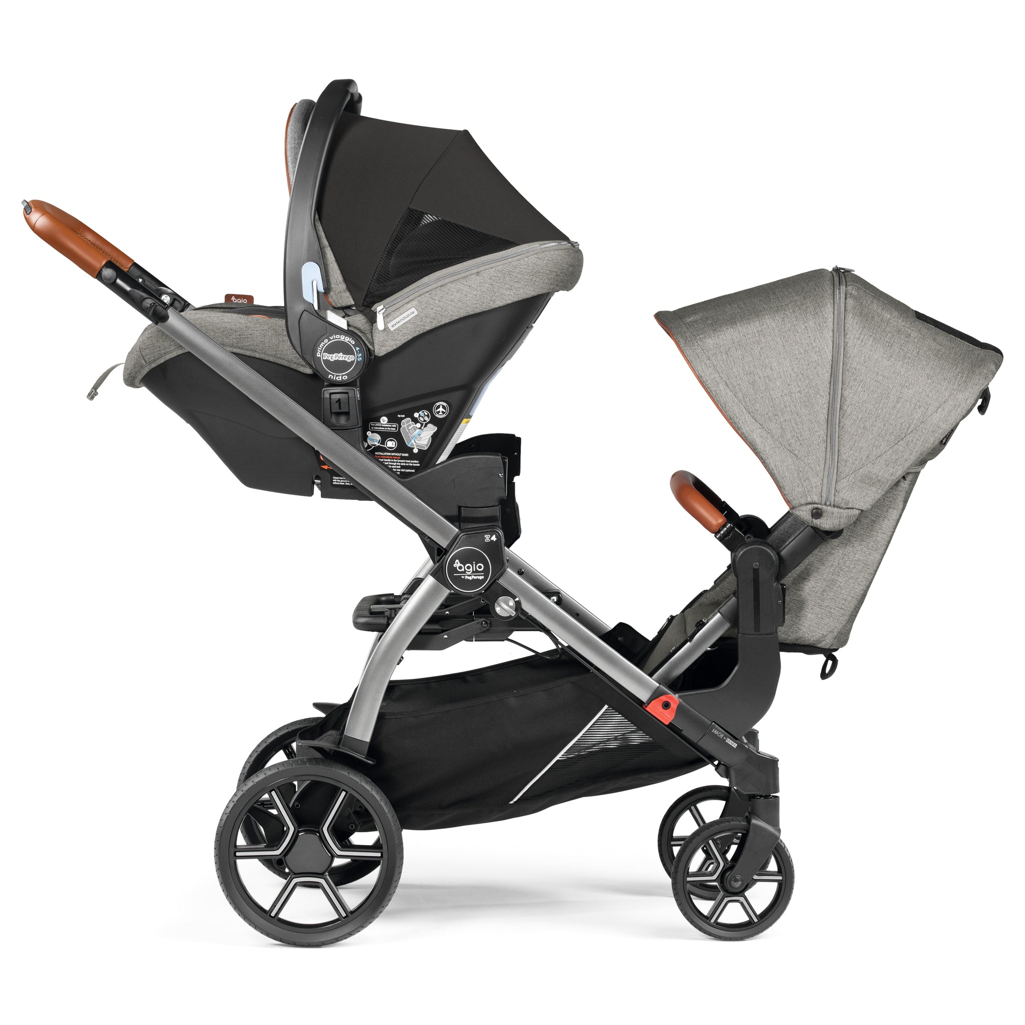 city select double stroller attachment Z4 Duo Stroller + Car Seat + Double Adapter – Agio Baby