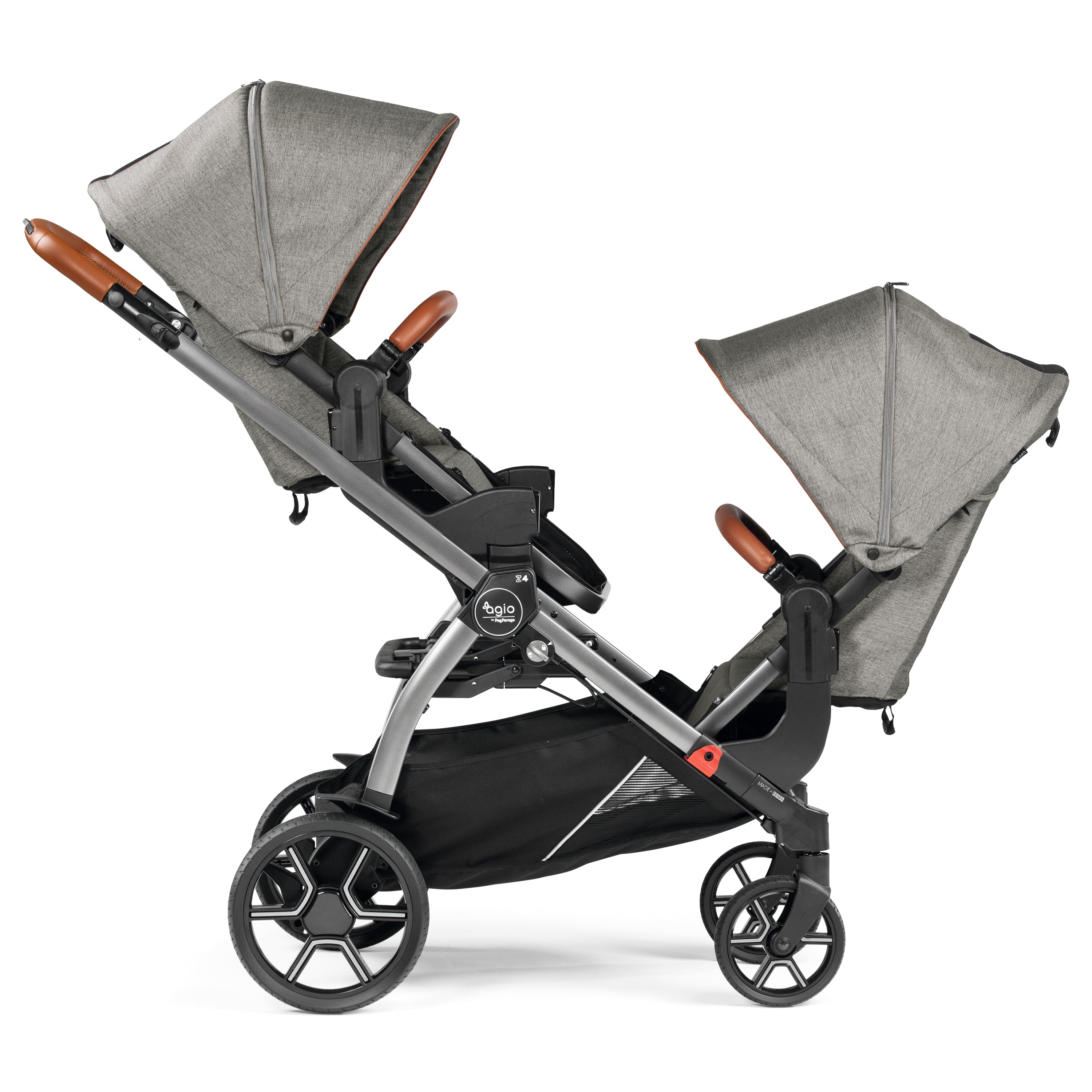 peg prego double stroller Z4 Duo Stroller + 2nd Seat + Double Adapter – Agio Baby